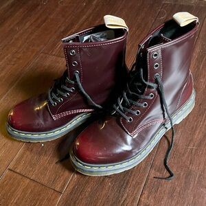 Dr. Martens Dark Cherry Red Vegan Boots